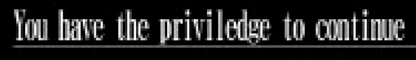 A picture of the sanvein logo trimmed to only show the text you have the privaledge to continue